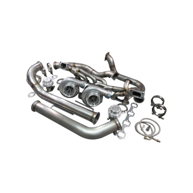 Twin Turbo Kit For 79-93 Ford FoxBody Mustang 5.0L Dual GT35