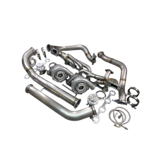 Twin Turbo Kit For 79-93 Ford FoxBody Mustang 5.0L Dual T04E 700 HP