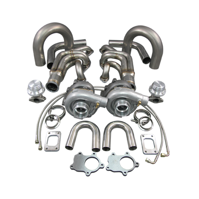 T04e Twin Turbo Diy Kit For Small Block Chevy Sbc Gm 302 305 307 327 350