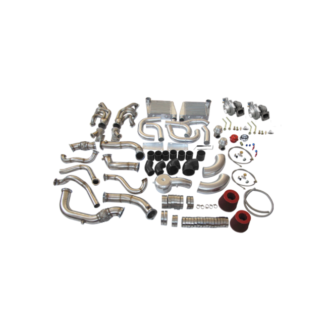 Twin Turbo Intercooler Kit For 6365 Chevrolet Chevelle Nova SBC V8