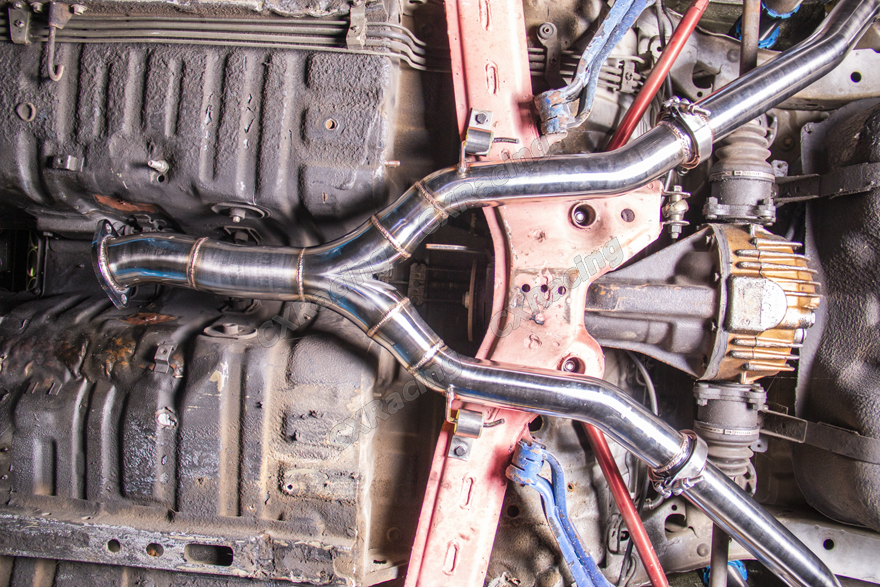 3" Stainless Steel Exhaust Catback For 8592 Mazda RX7 RX7 Dual Muffler