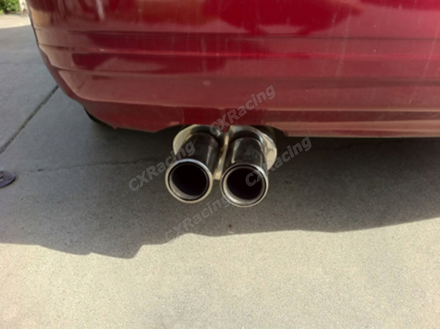 DUAL Tip Cat-back Exhaust System For 89-94 240SX S13 SILVIA