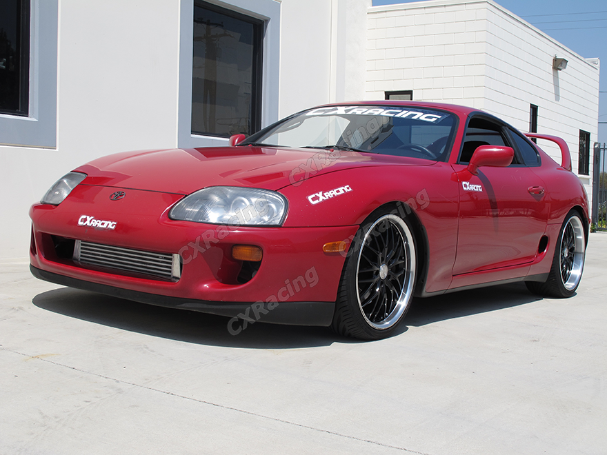 Turbo Catback Exhaust System For 93-98 Toyota Supra MK4 3" SS 2JZGTE