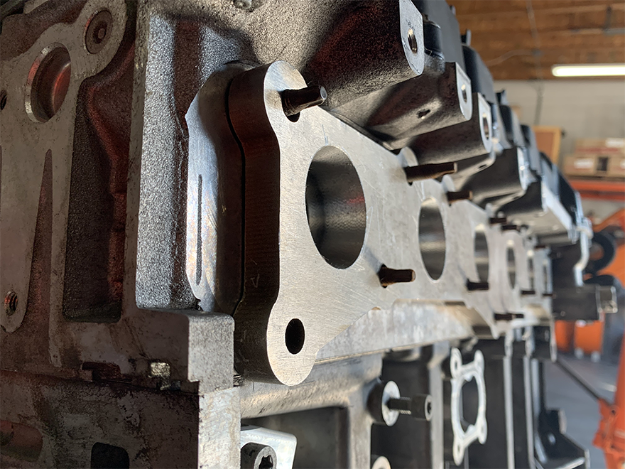 304 Stainless Engine Exhaust Flange for BMW N54 335i 335is E90 E92 CNC Cut