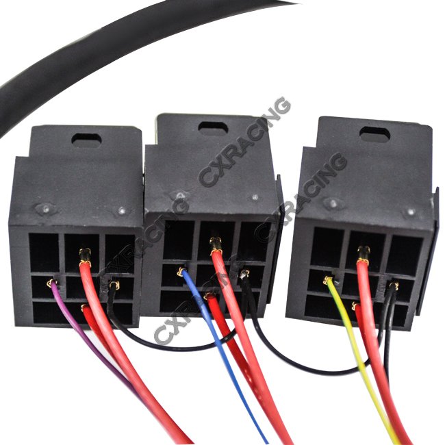30a 12v Dc Auto Relay Connector Wiring Plug Assembly