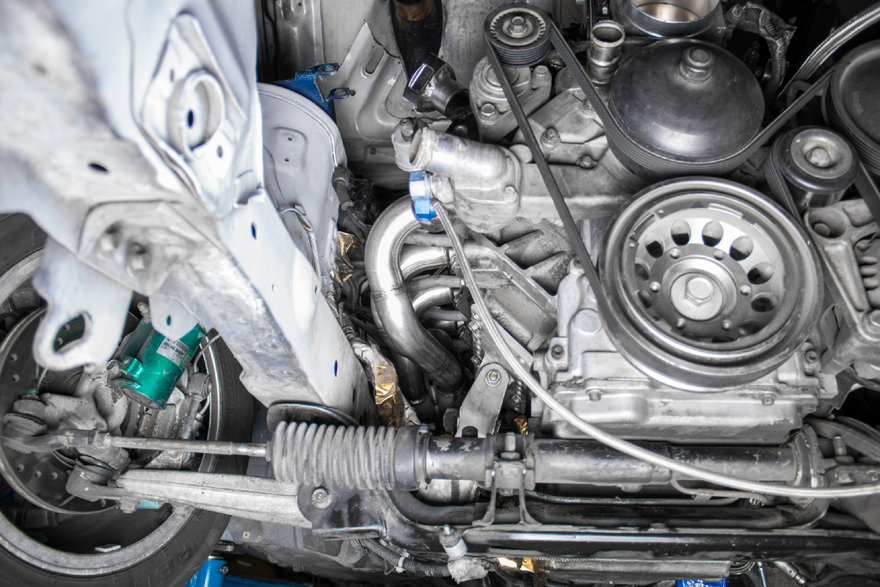 Ls1 Engine T56 Trans Mount Header Downpipe Radiator Kit For Mazda Rx7 Fc Ls