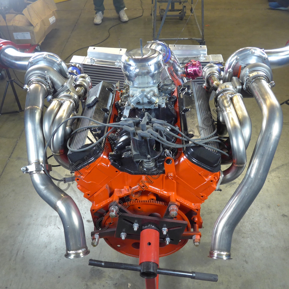 Twin Turbo Intercooler Piping BOV Kit For 6467 Chevelle BBC Big Block