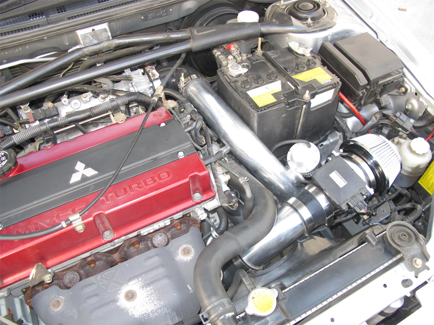 Front Mount Intercooler Piping Pipe Tube Kit + BOV + Turbo Intake For 0507 Lancer EVO 9 IX Bolt on