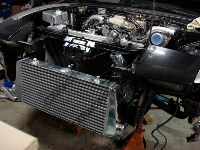 Front Mount Turbo Intercooler Aluminum Piping Pipe Tube Kit for 91