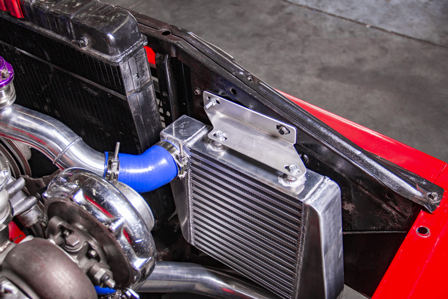 Twin Turbo Aluminum Intercooler Mounting Bracket For 6066 Chevy C10