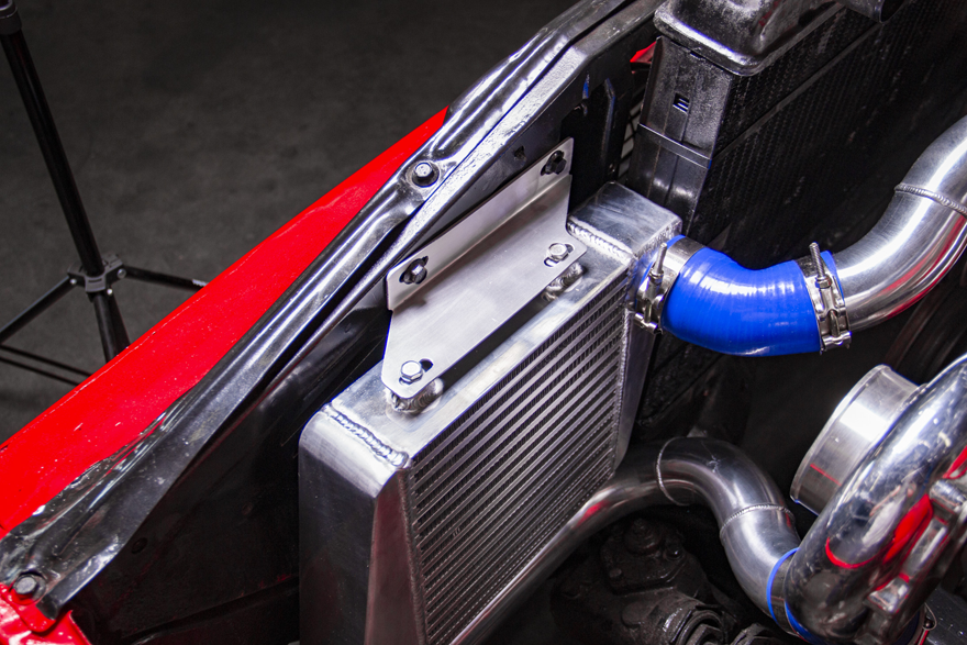 Twin Turbo Aluminum Intercooler Mounting Bracket For 6066 Chevy C10