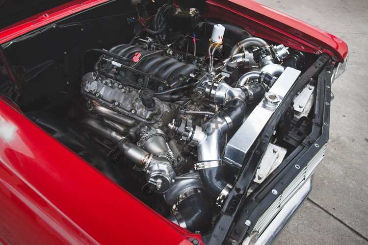 Twin Turbo Manifold Header Downpipe For 6365 Chevrolet Chevelle LS1