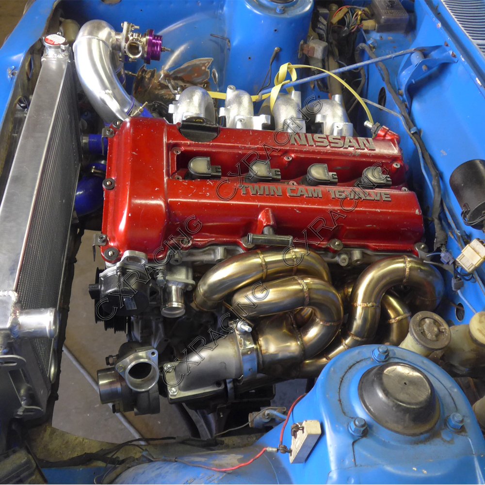 Thick Wall Turbo Manifold For Nissan S13 SR20DET SR20 2.5 Vband Outlet