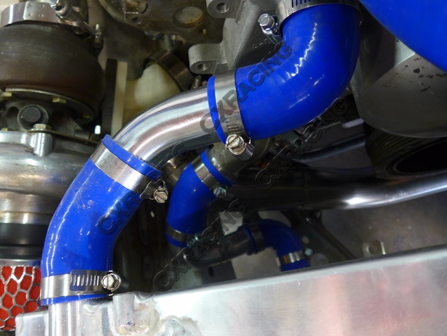 1.5" Aluminum Radiator Hard Pipe Kit For Nissan 240SX S13 S14 LS1 LSx Engine 