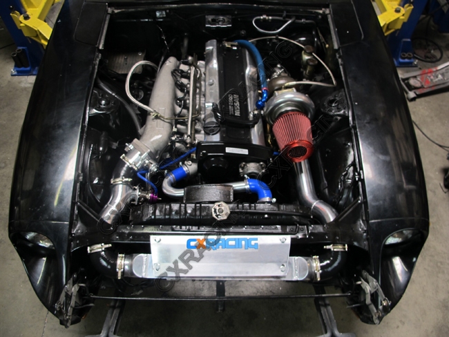 CXR Aluminum Radiator piping kit for Datsun S30 240Z 260Z 280Z RB20 RB25 RB...