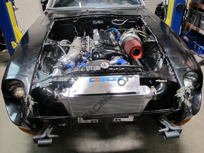 CXR Aluminum Radiator piping kit for Datsun S30 240Z 260Z 280Z RB20 RB25 RB25DET
