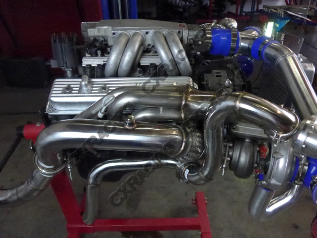 Twin Turbo Intercooler Kit For 63-65 Chevrolet Chevelle Nova SBC V8